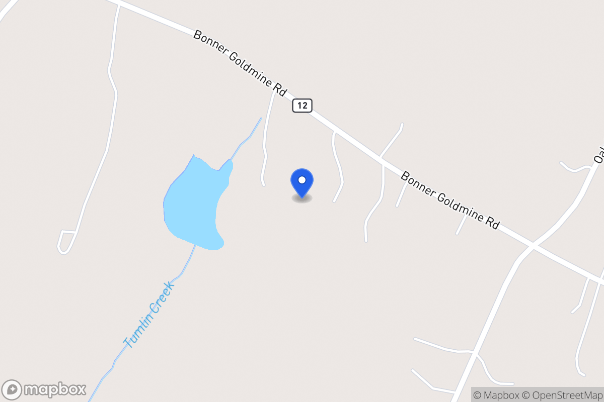 Map of 640 Bonner Goldmine Rd