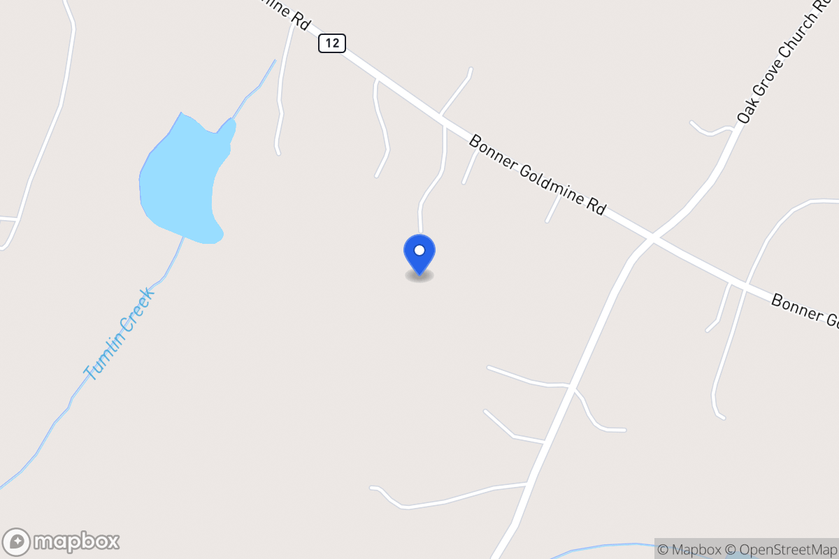 Map of 616 Bonner Goldmine Rd