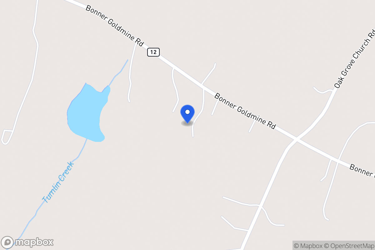 Map of 622 Bonner Goldmine Rd