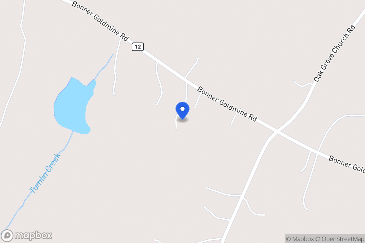 Map of 610 Bonner Goldmine Rd
