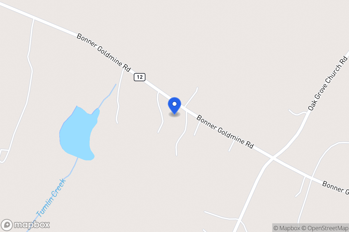 Map of 600 Bonner Goldmine Rd