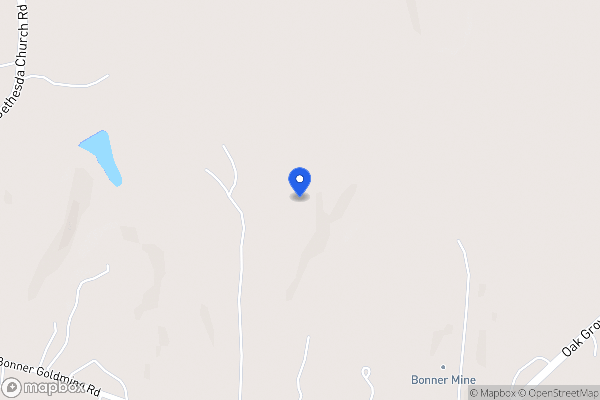 Map of 1345 Bonner Goldmine Rd