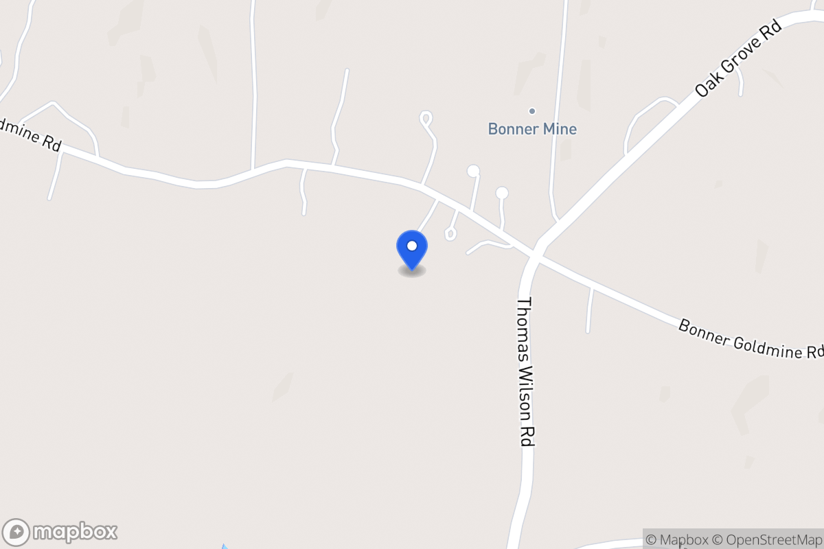 Map of 1320 Bonner Goldmine Rd