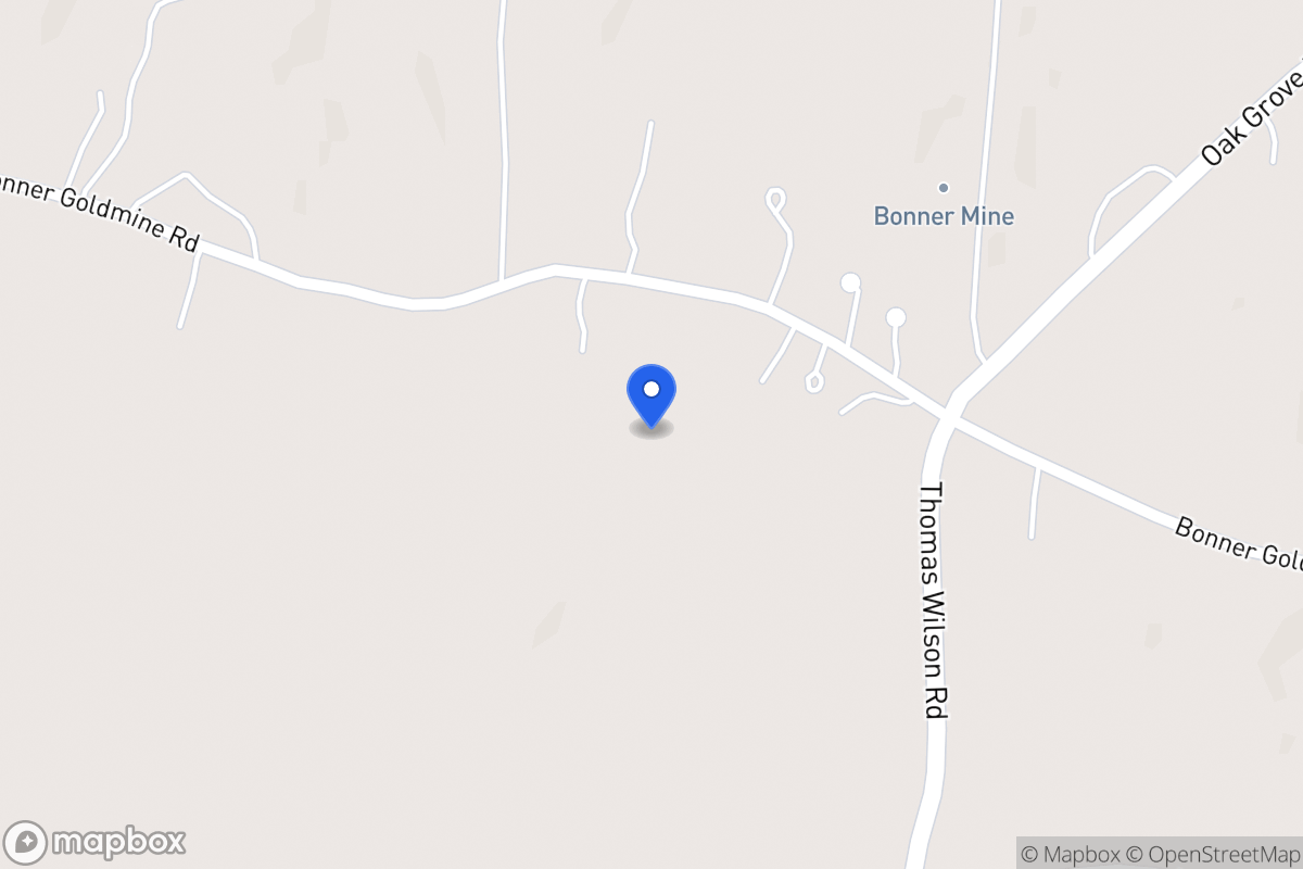 Map of 1330 Bonner Goldmine Rd