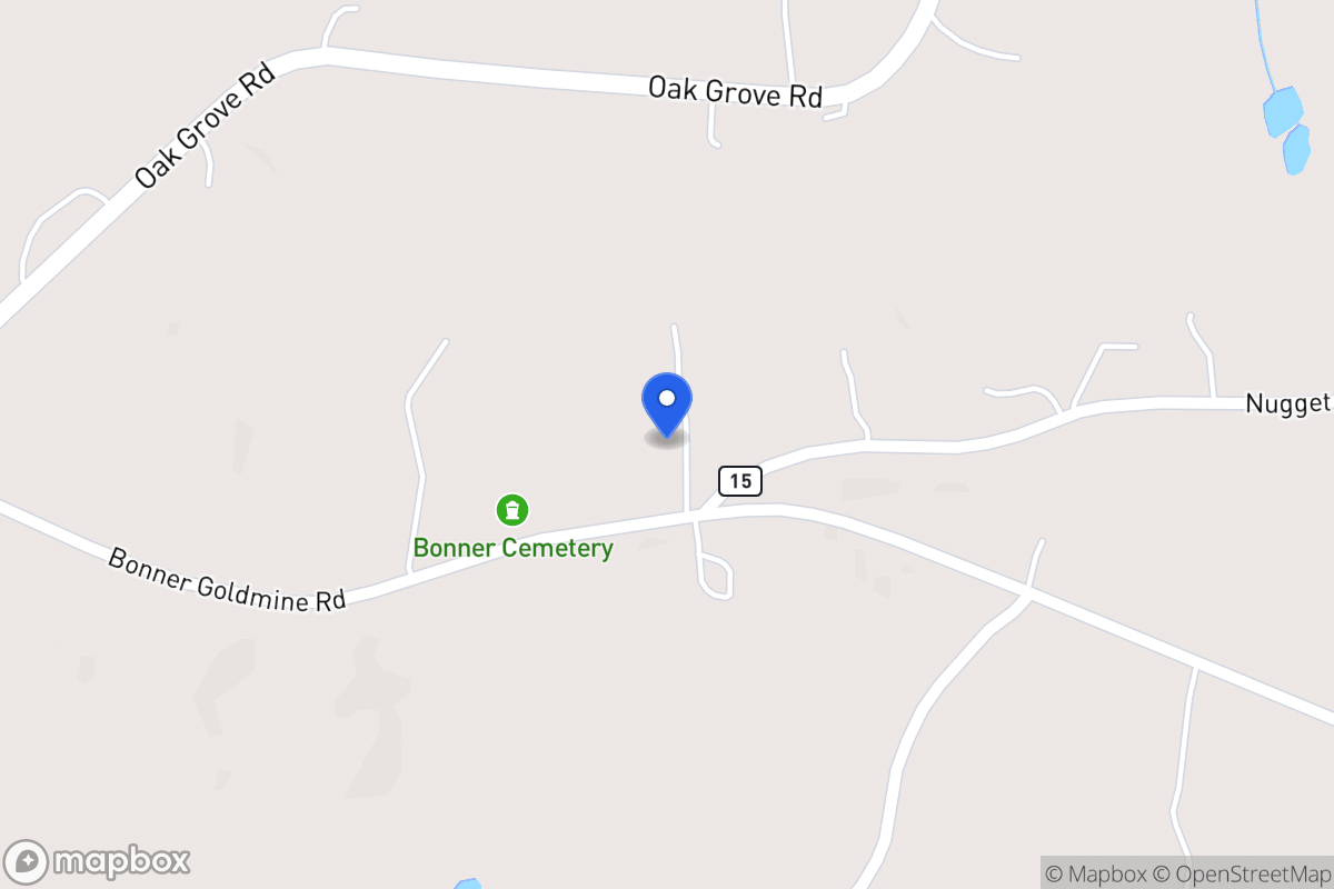 Map of 985 Bonner Goldmine Rd