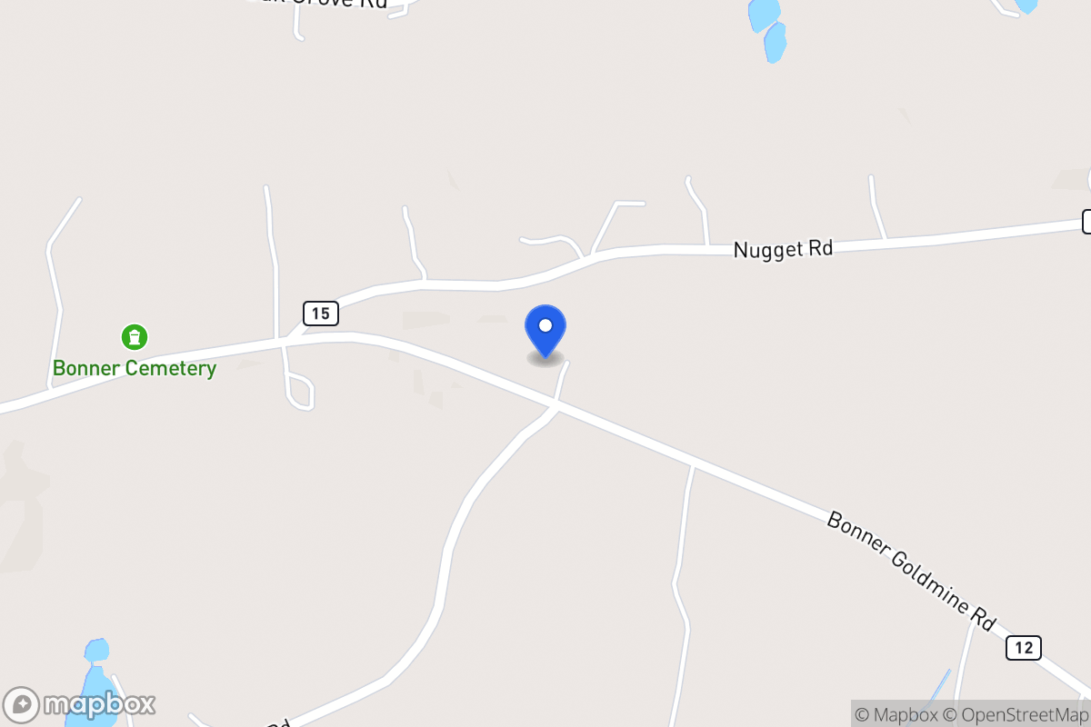 Map of 859 Bonner Goldmine Rd