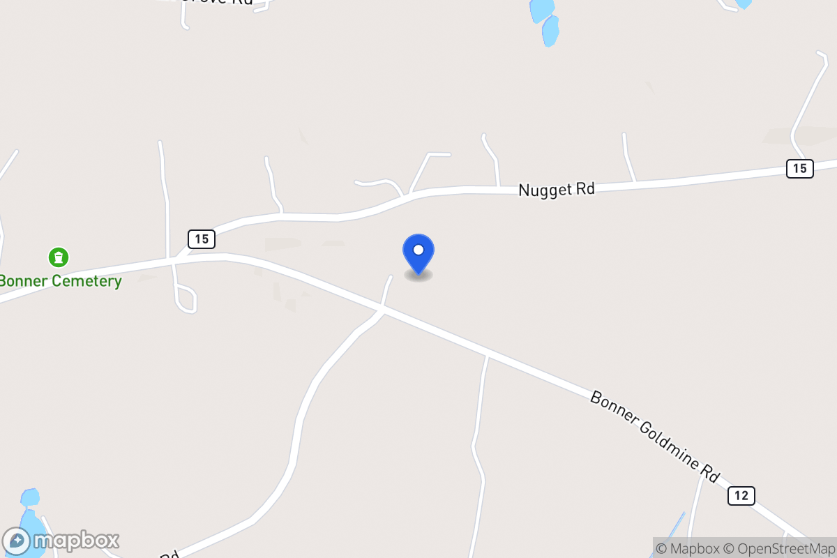 Map of 825 Bonner Goldmine Rd