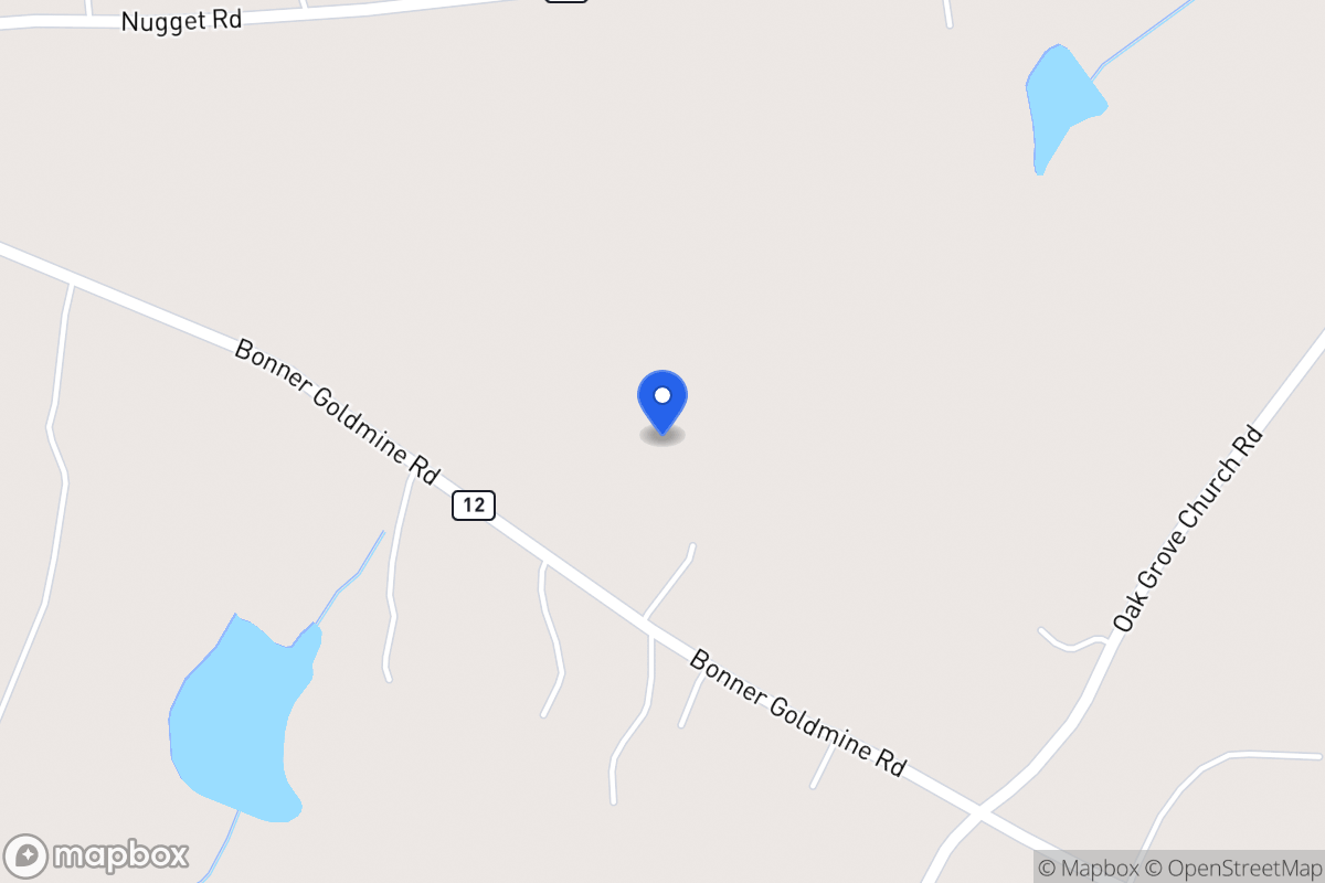 Map of 601 Bonner Goldmine Rd