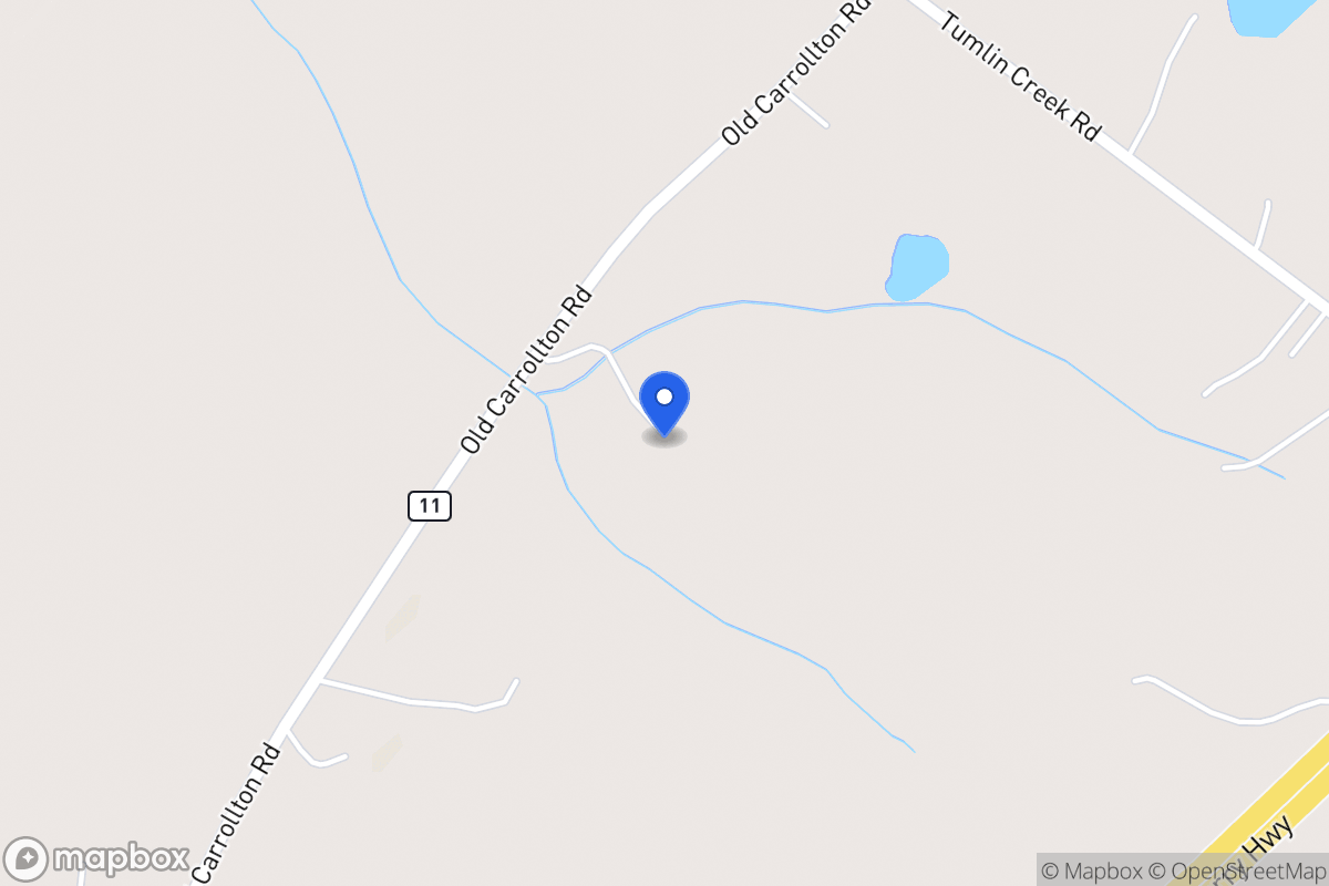 Map of 603 Old Carrollton Rd