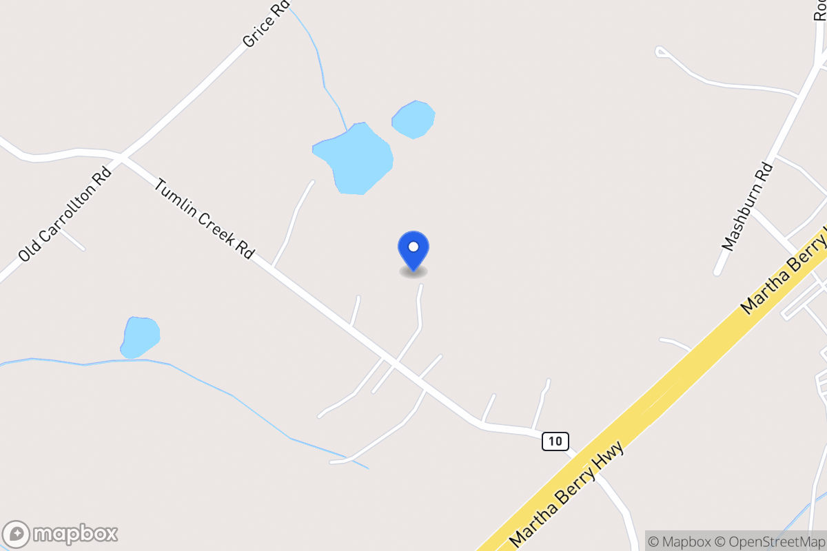 Map of 93 Tumlin Creek Rd