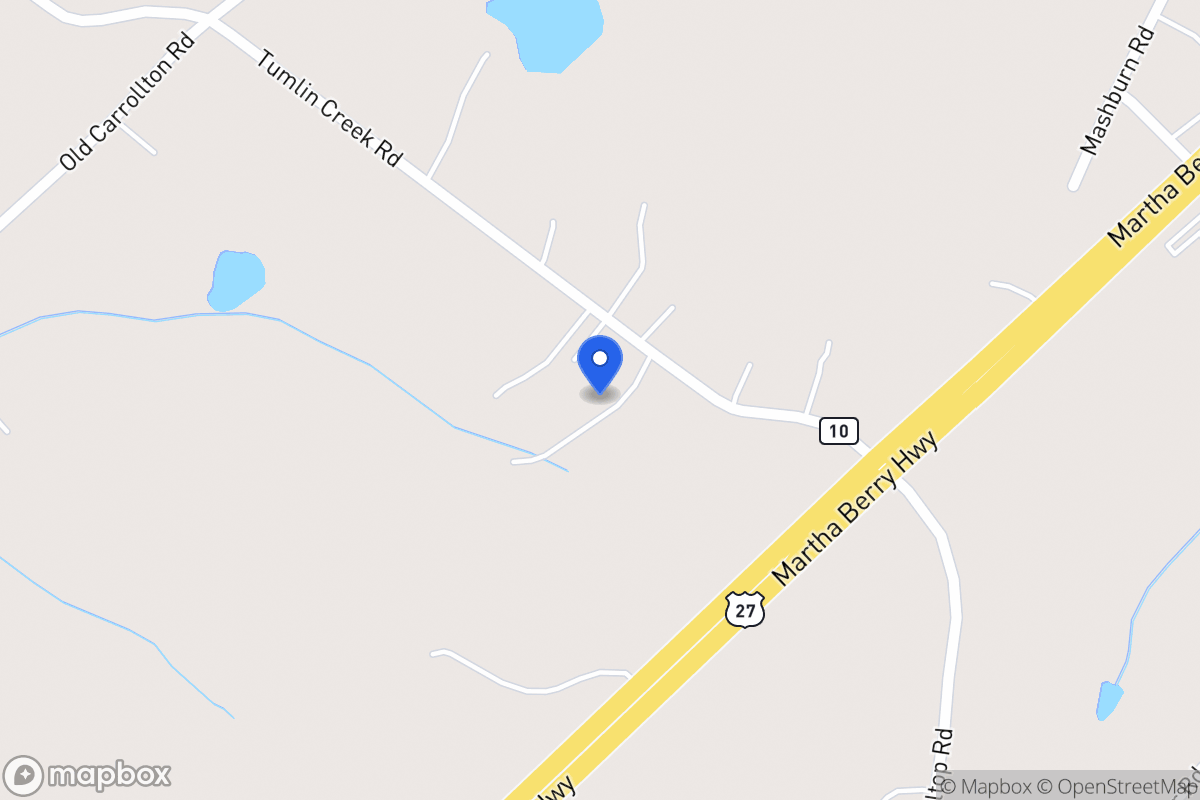 Map of 90 Tumlin Creek Rd