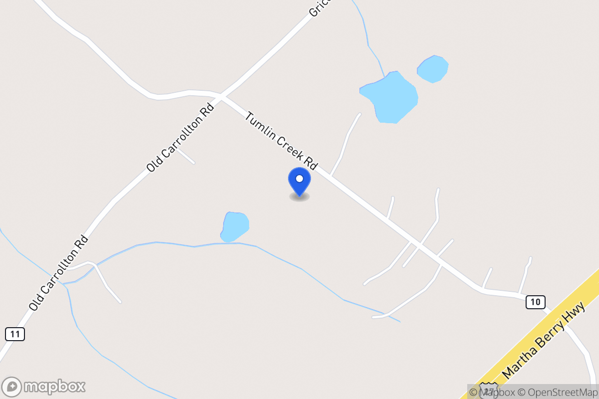 Map of 186 Tumlin Creek Rd