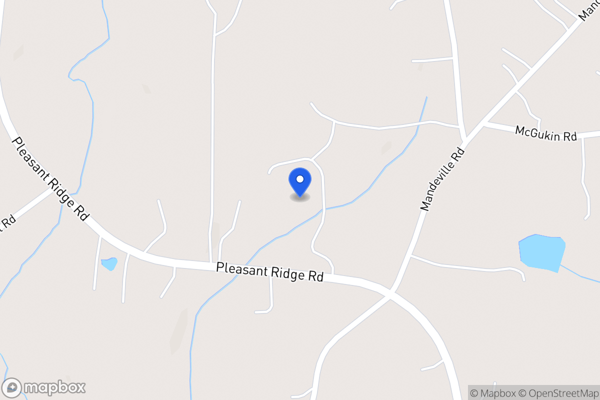 Map of 2605 Pleasant Ridge Church Rd
