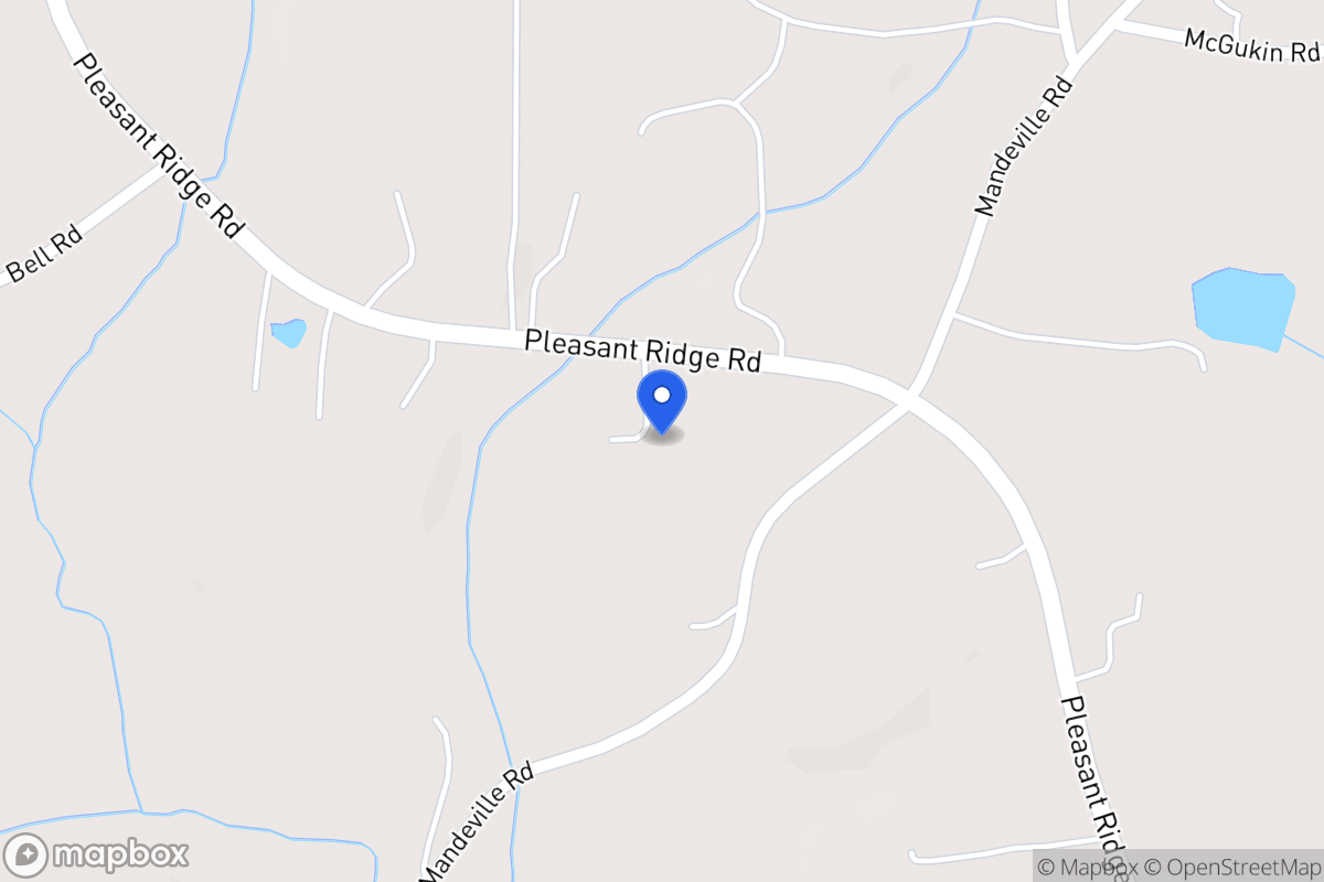 Map of 2634 Pleasant Ridge Church Rd
