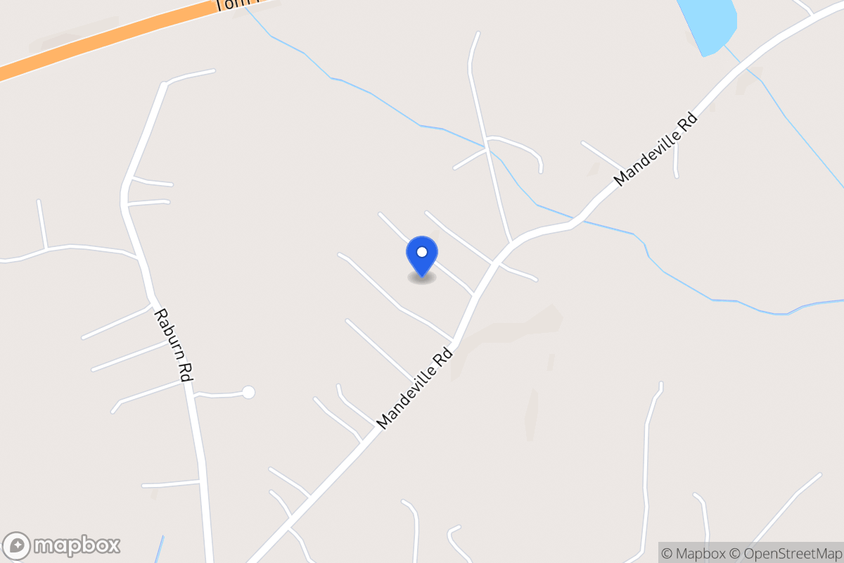 Map of 2510 Mandeville Rd