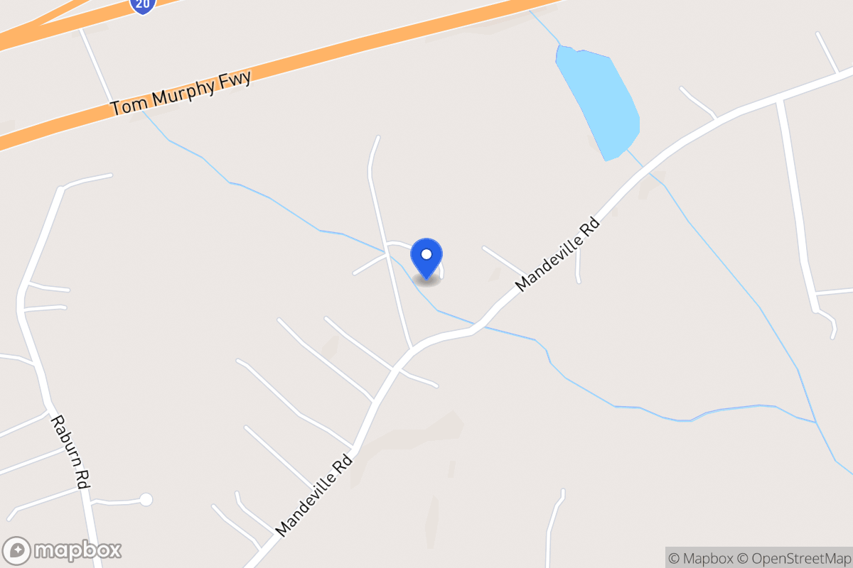 Map of 2562 Mandeville Rd