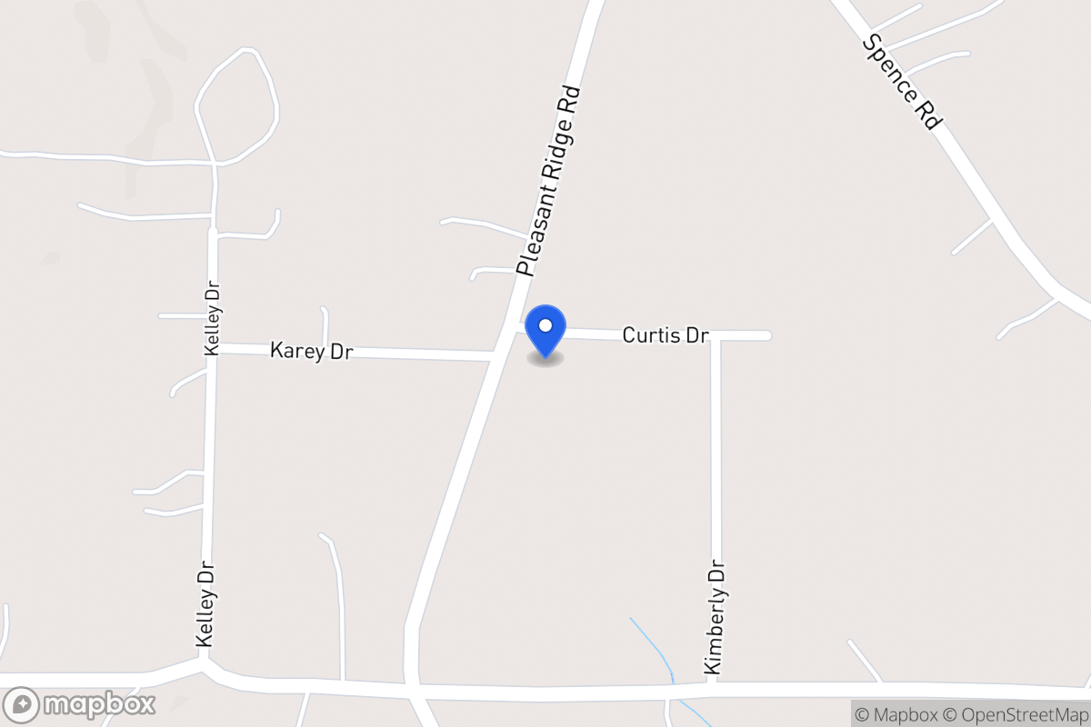 Map of 1371 Pleasant Ridge Church Rd