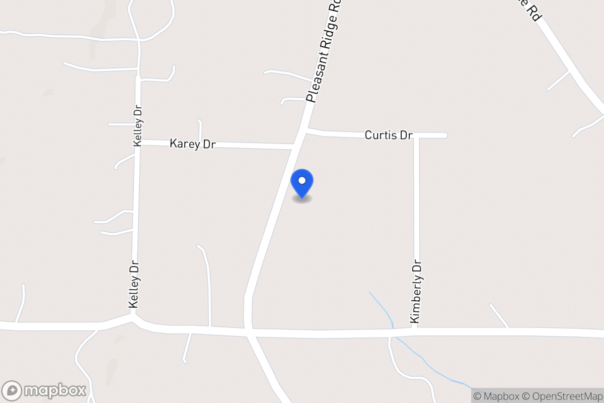 Map of 1335 Pleasant Ridge Church Rd
