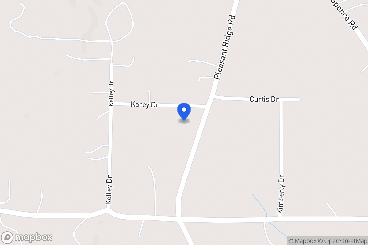 Map of 1350 Pleasant Ridge Church Rd