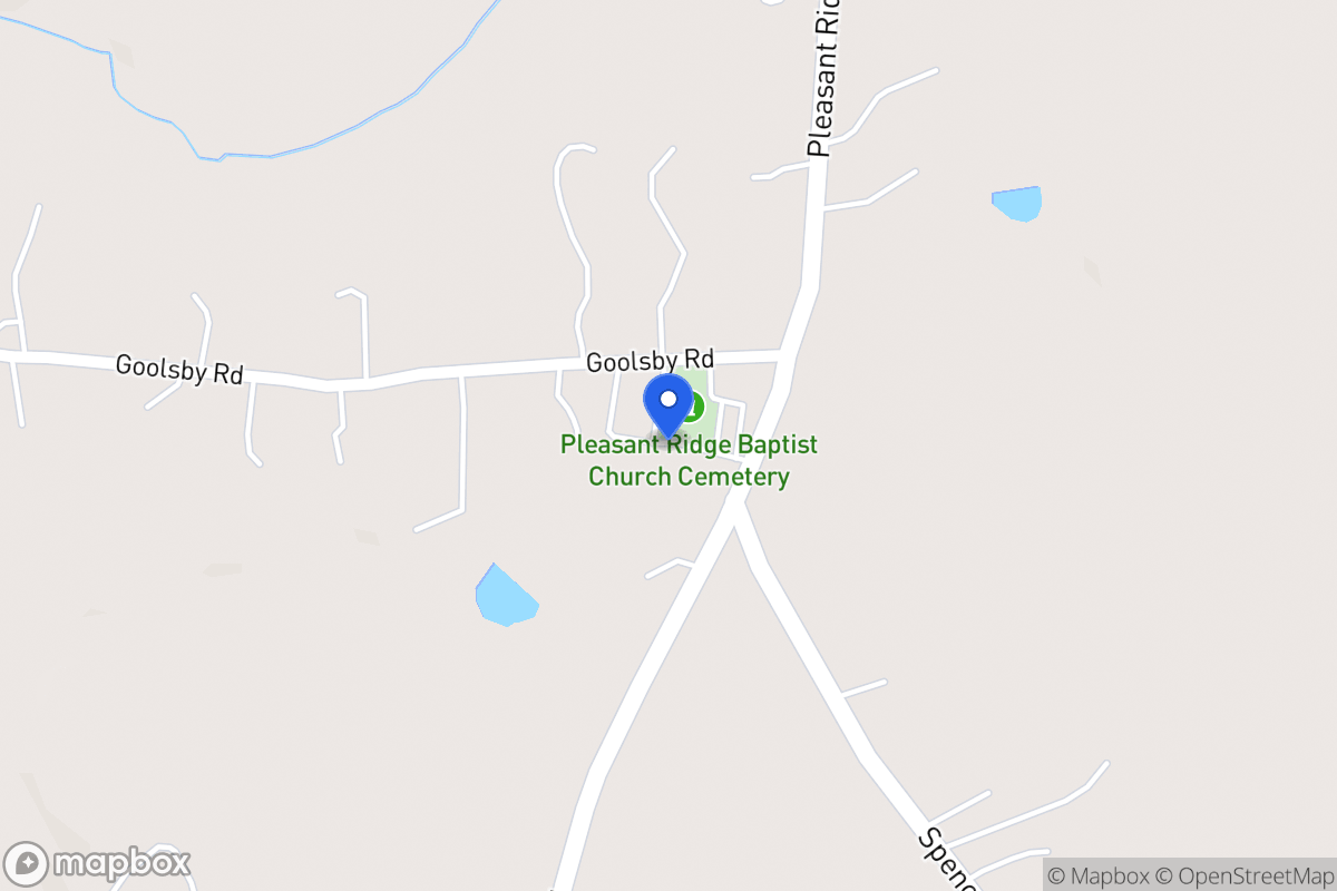 Map of 1610 Pleasant Ridge Church Rd