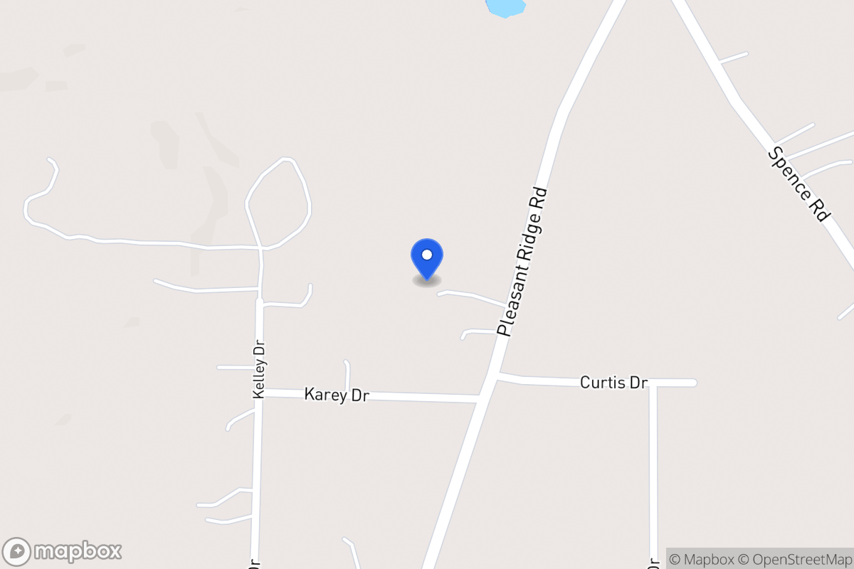 Map of 1410 Pleasant Ridge Church Rd