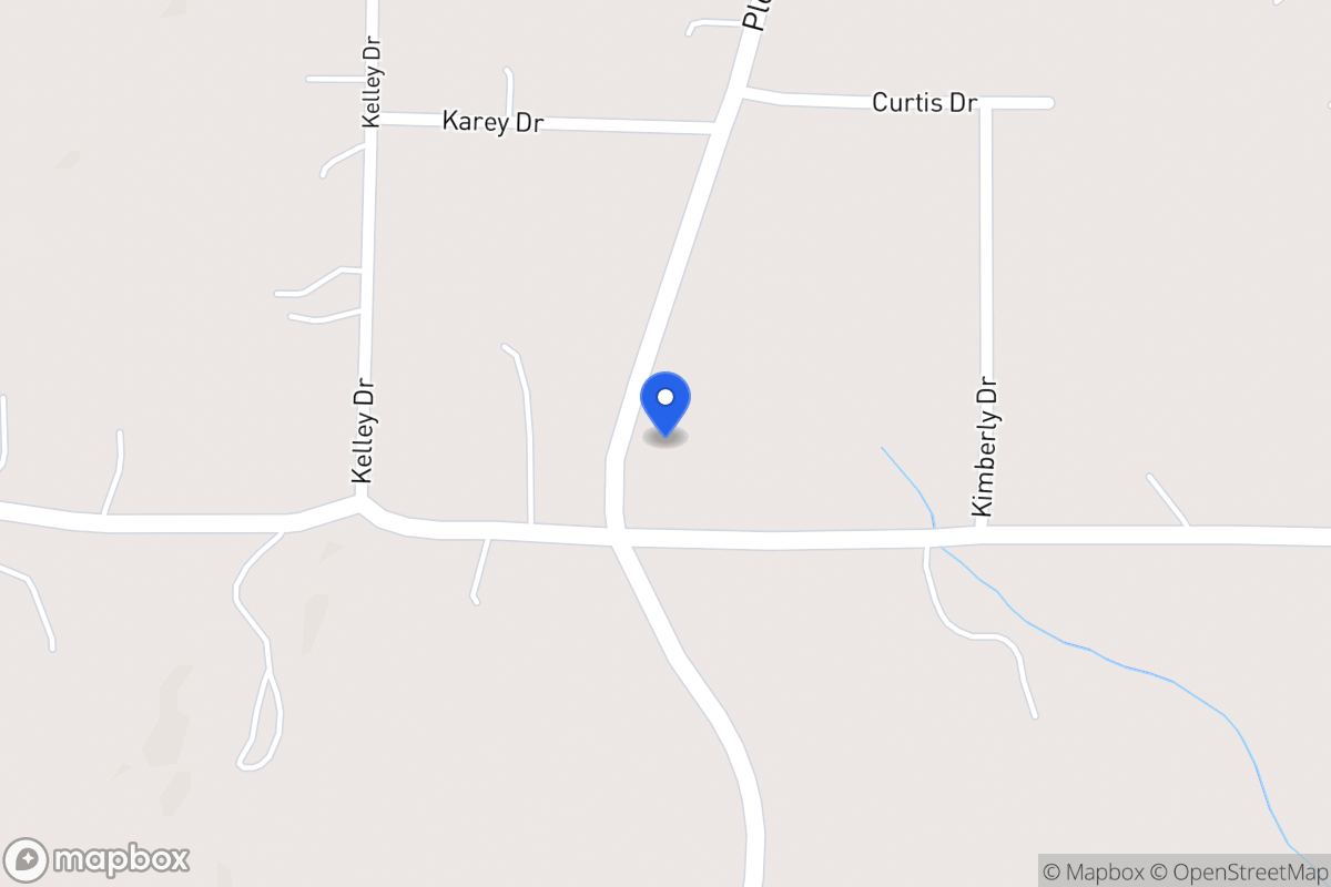 Map of 1267 Pleasant Ridge Church Rd