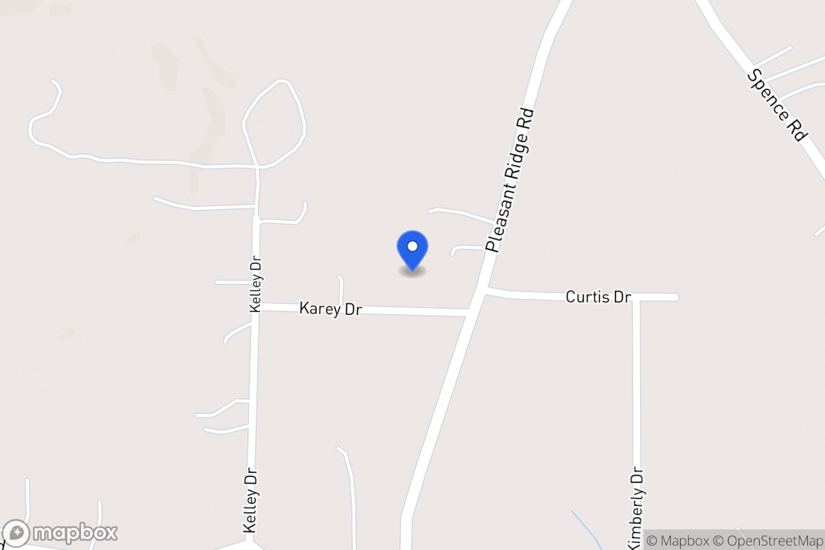 Map of 1388 Pleasant Ridge Church Rd