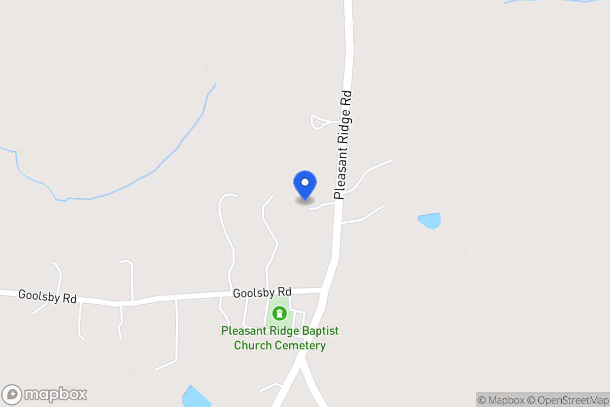 Map of 1696 Pleasant Ridge Church Rd