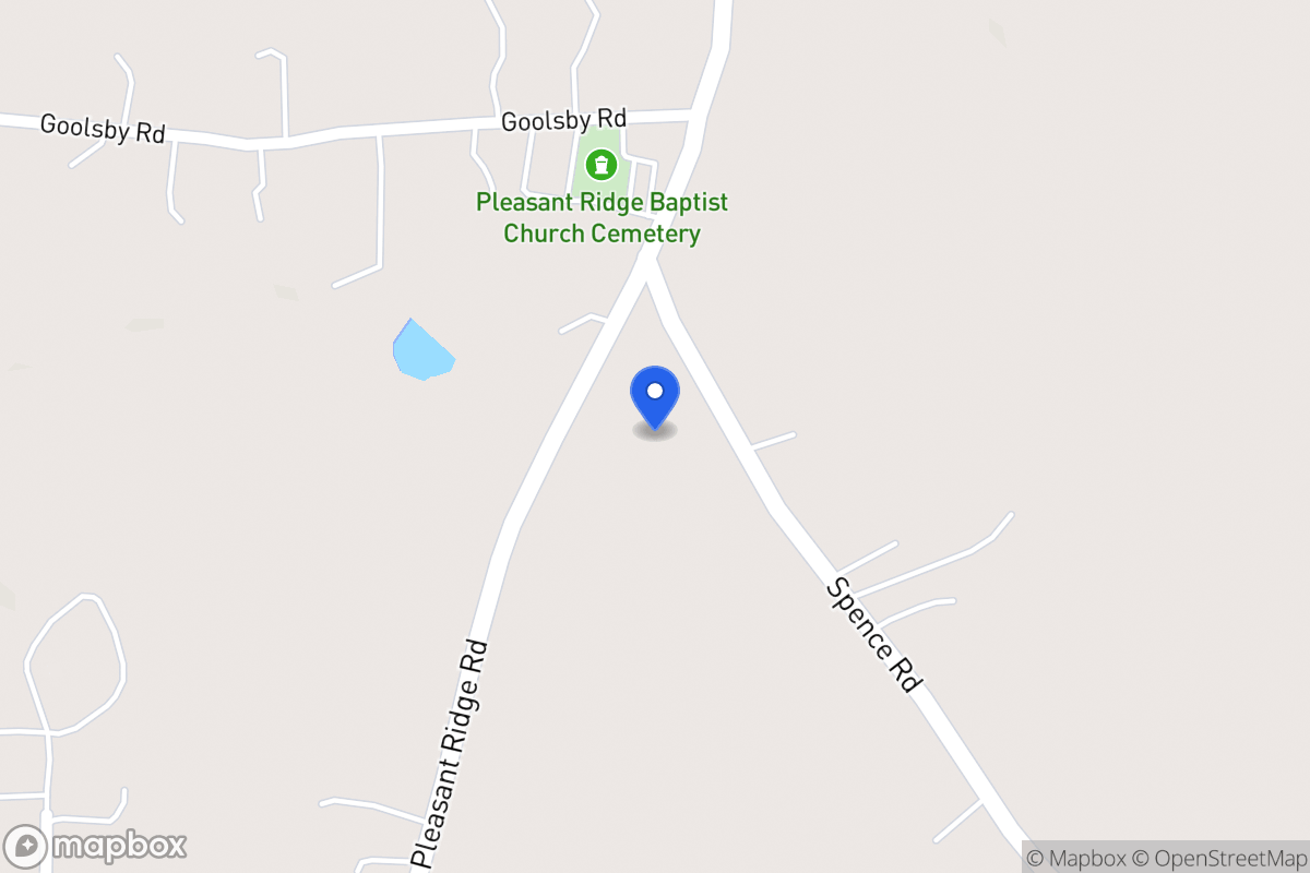 Map of 1525 Pleasant Ridge Church Rd