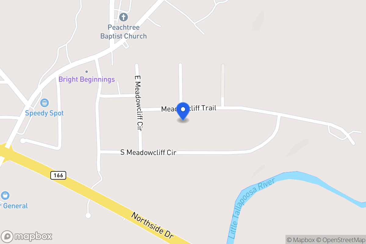 Map of 45 Meadowcliff Trl