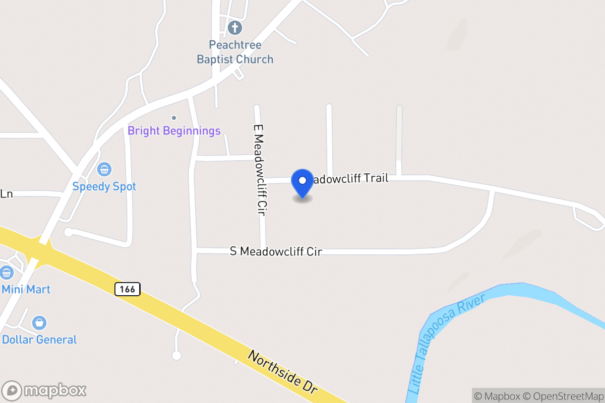 Map of 25 Meadowcliff Trl