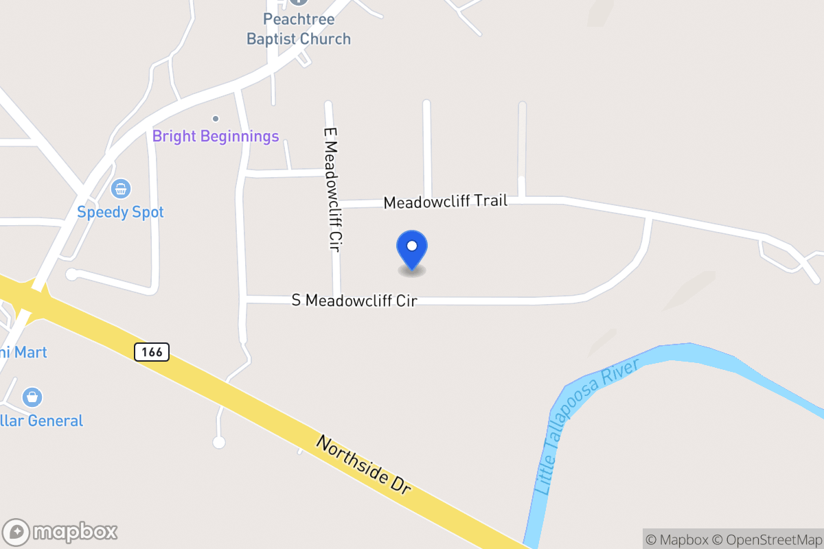 Map of 80 S Meadowcliff Cir