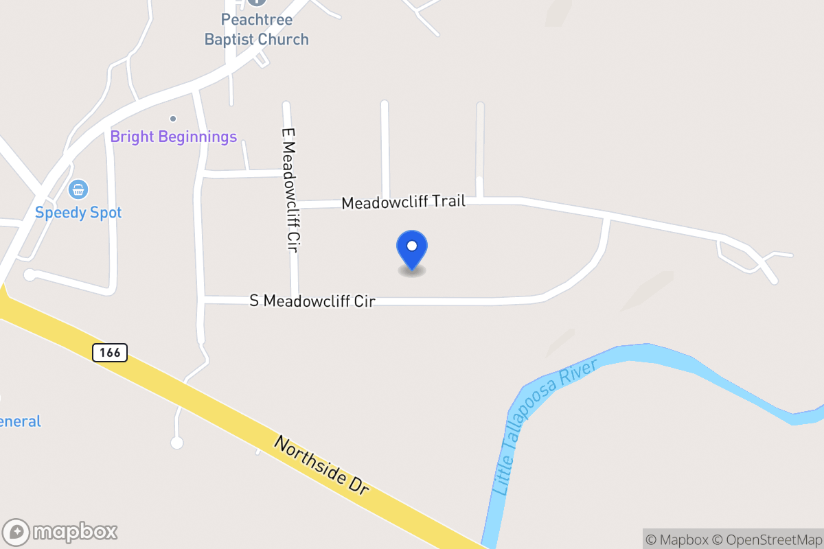 Map of 100 S Meadowcliff Cir