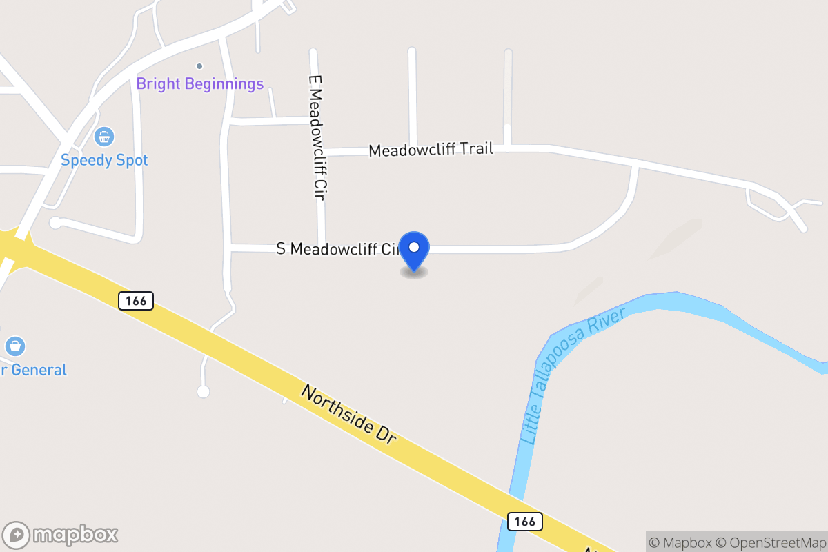 Map of 85 S Meadowcliff Cir