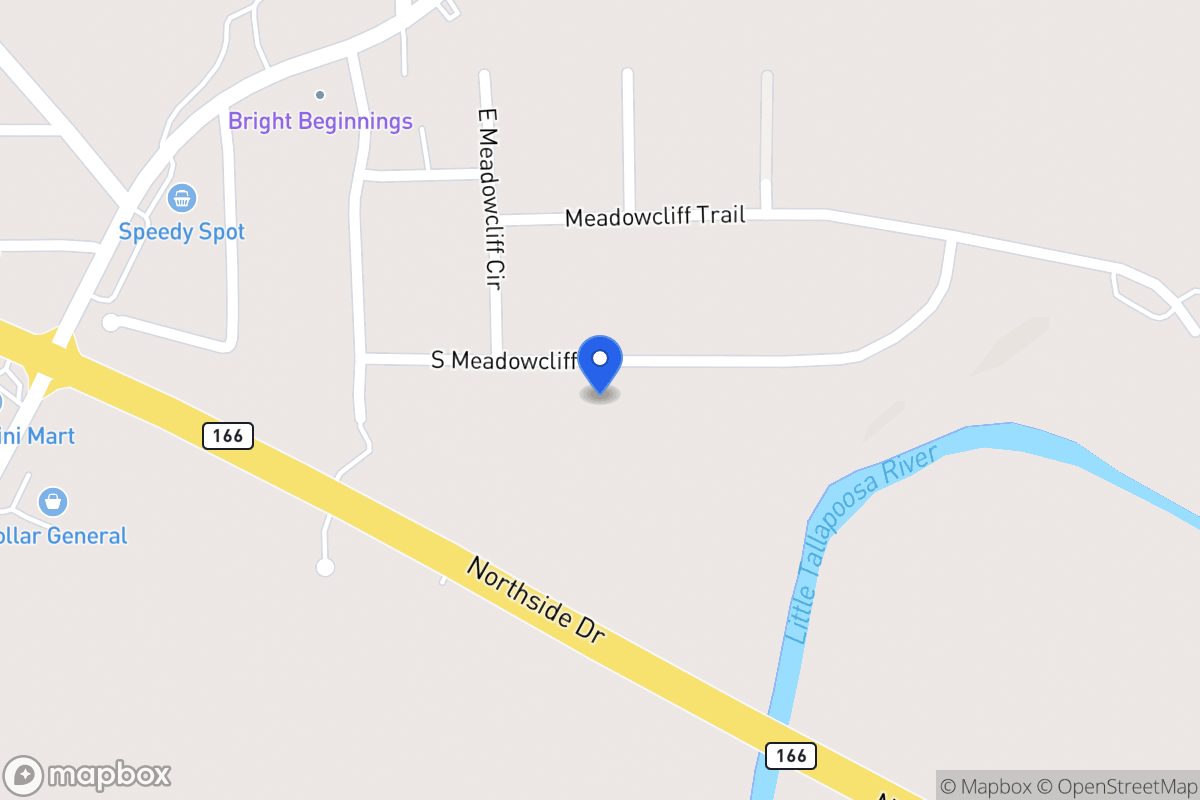 Map of 75 S Meadowcliff Cir