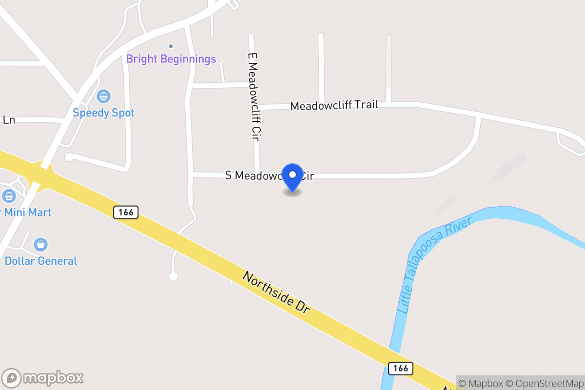 Map of 65 S Meadowcliff Cir