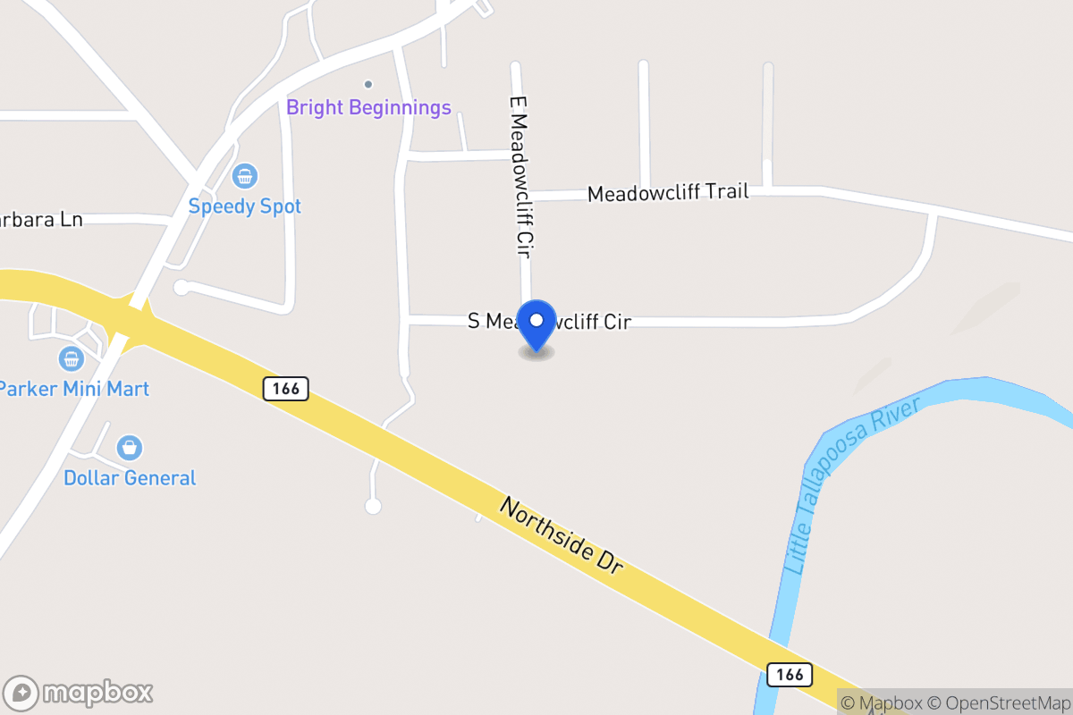 Map of 45 S Meadowcliff Cir