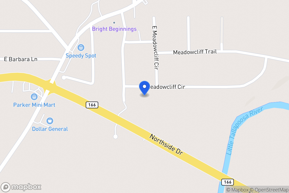 Map of 25 S Meadowcliff Cir