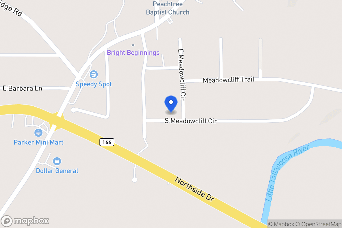 Map of 10 E Meadowcliff Cir