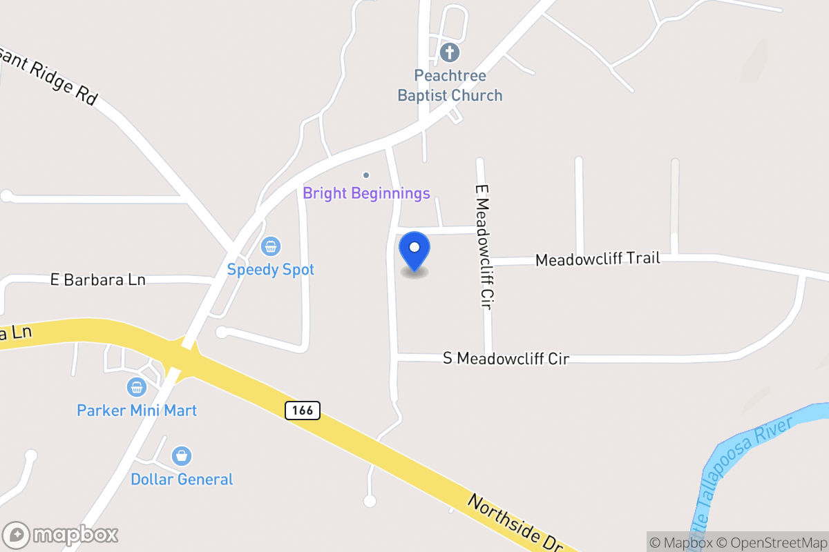 Map of 60 W Meadowcliff Cir