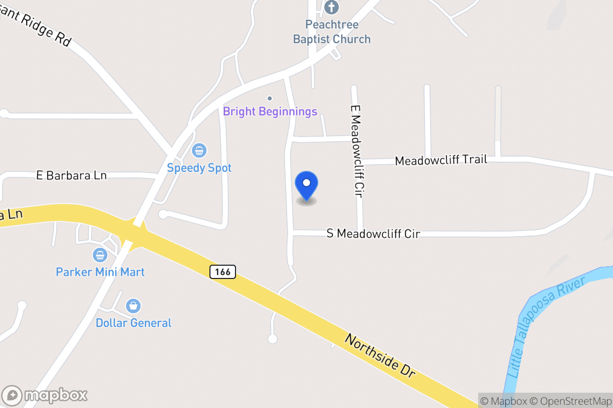 Map of 80 W Meadowcliff Cir