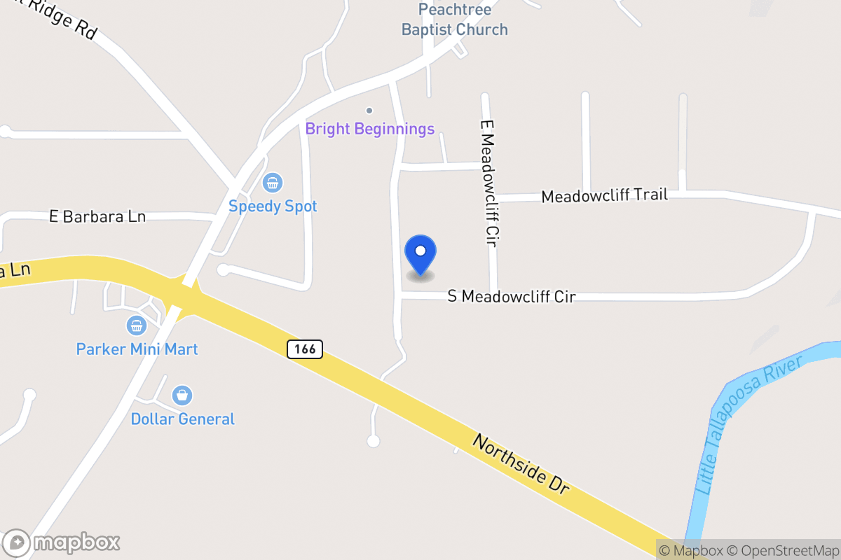 Map of 90 W Meadowcliff Cir