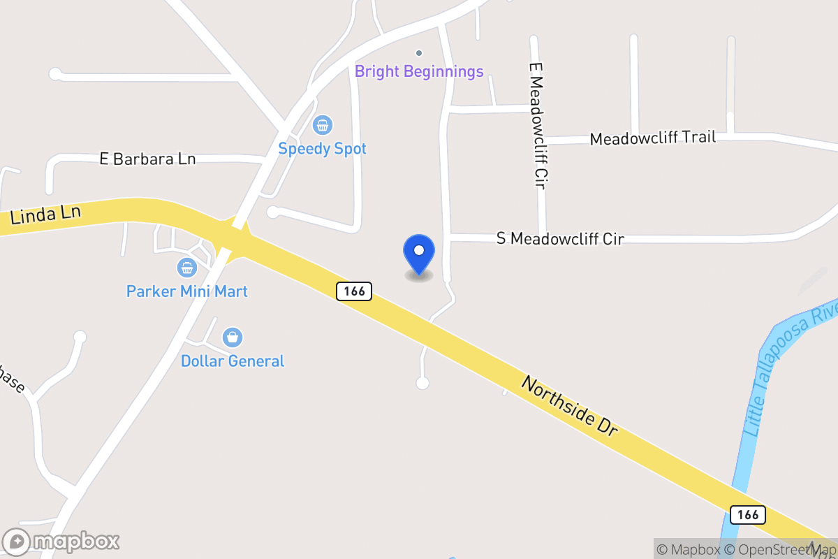 Map of 115 W Meadowcliff Cir