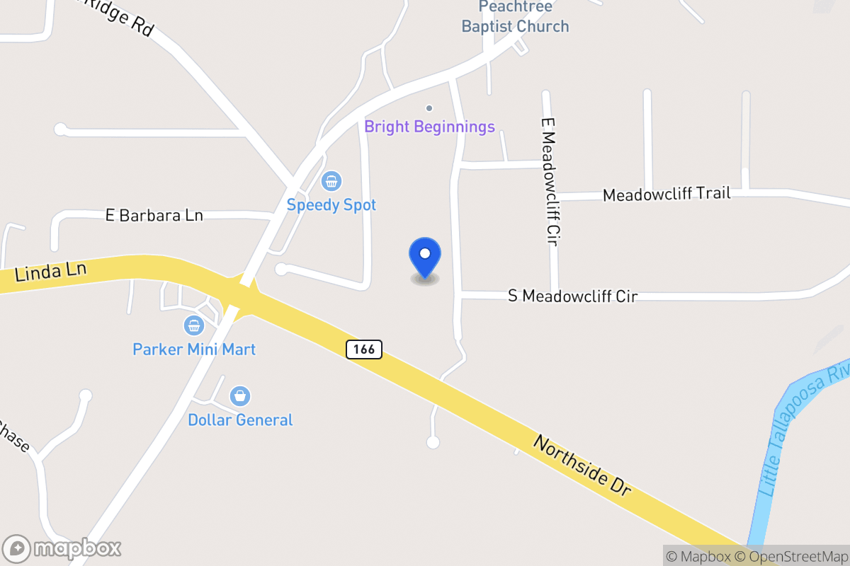 Map of 95 W Meadowcliff Cir