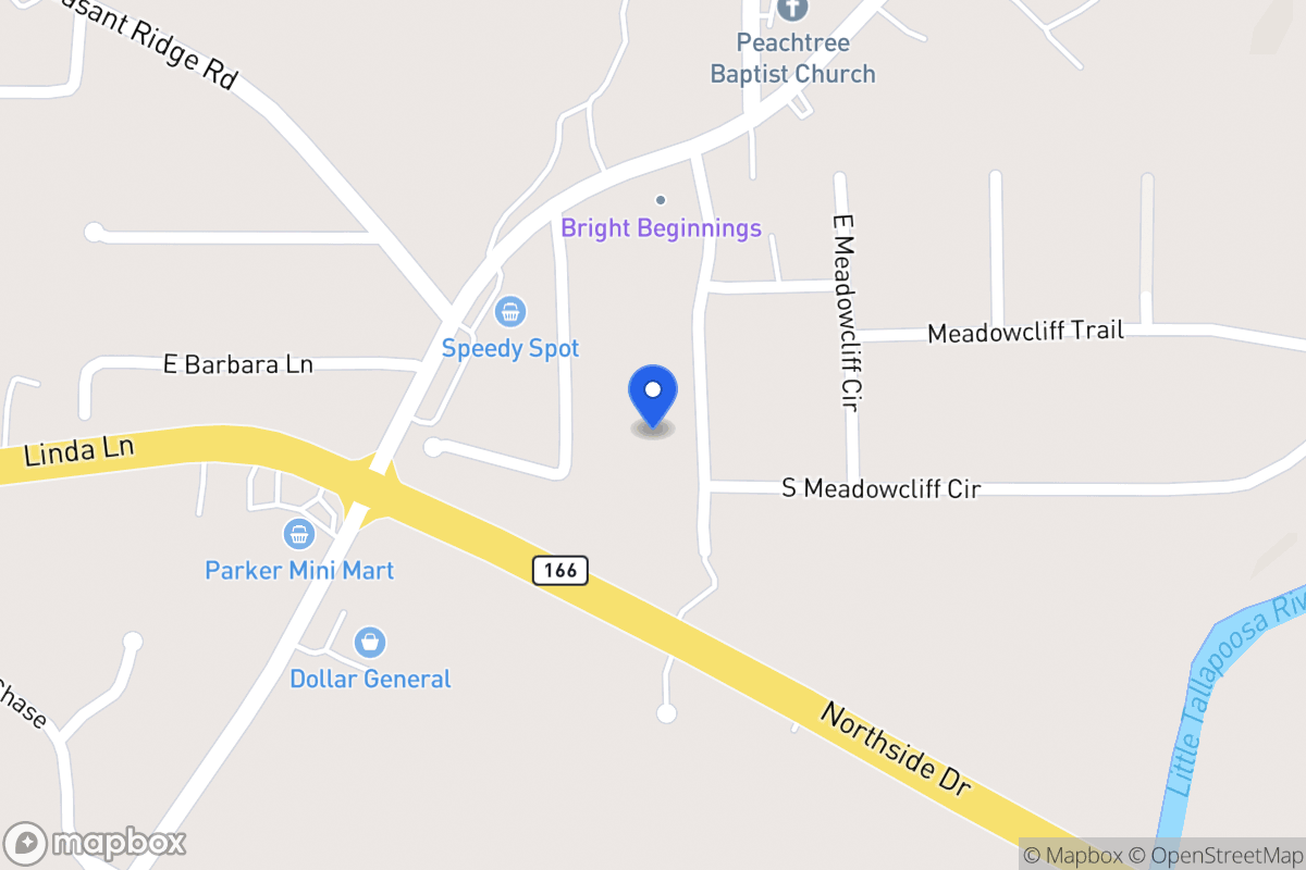 Map of 85 W Meadowcliff Cir