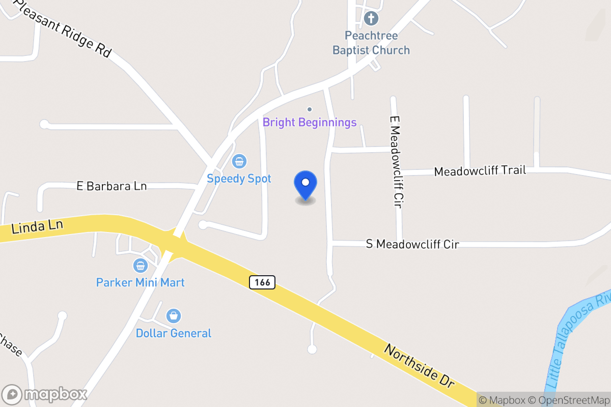 Map of 75 W Meadowcliff Cir