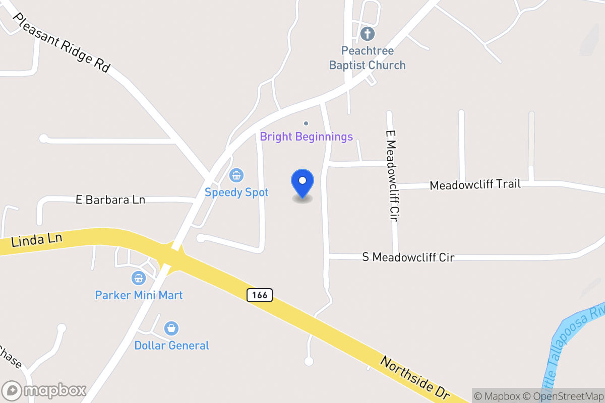 Map of 65 W Meadowcliff Cir