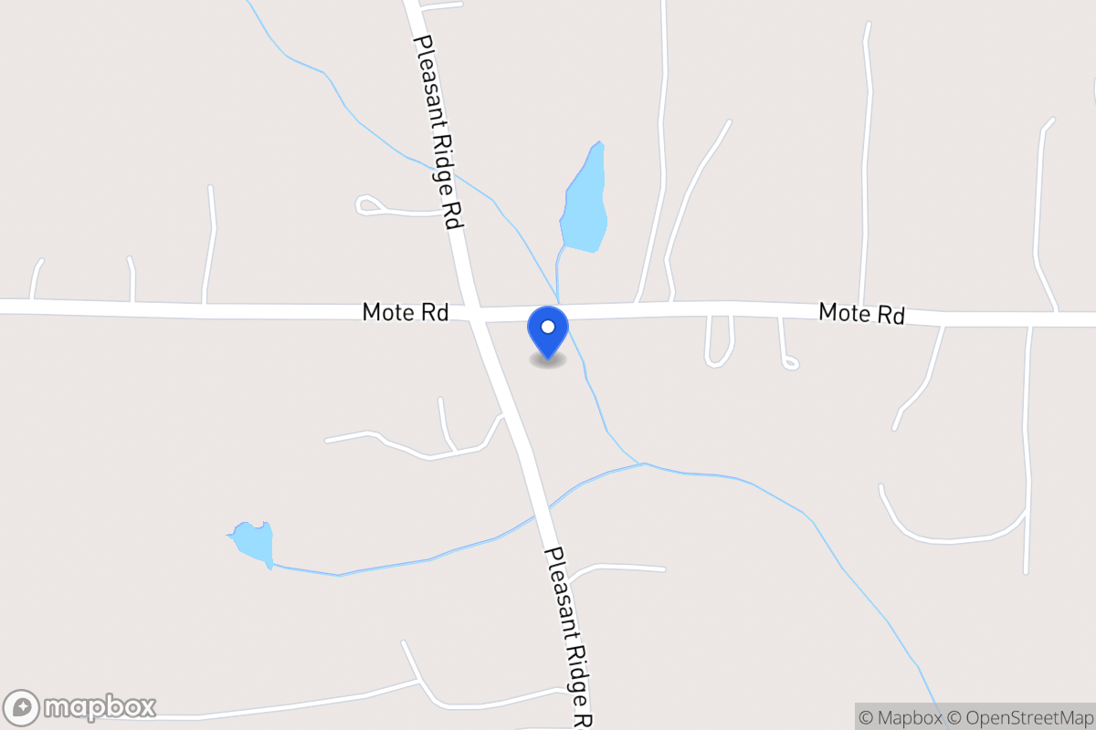 Map of 591 Pleasant Ridge Church Rd