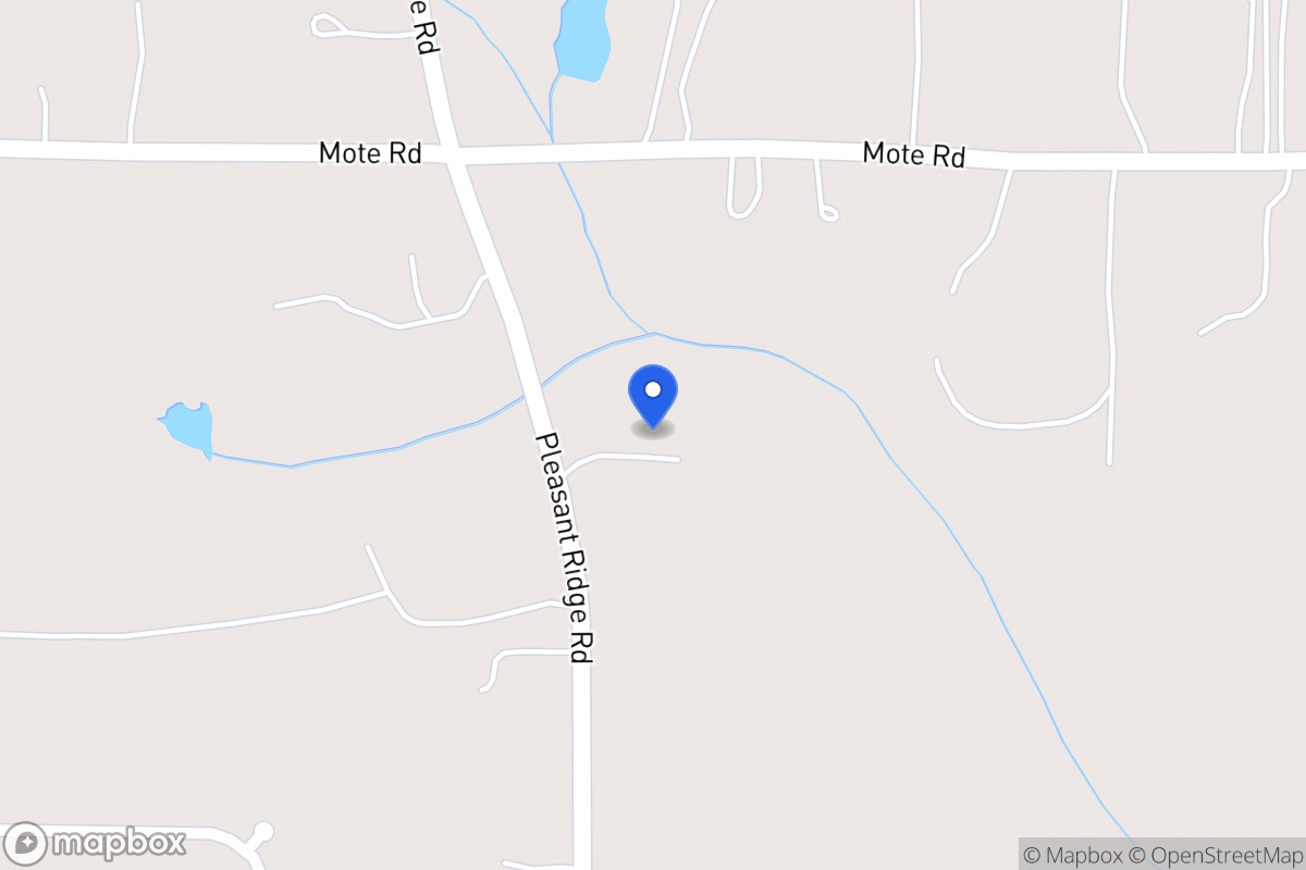 Map of 497 Pleasant Ridge Church Rd