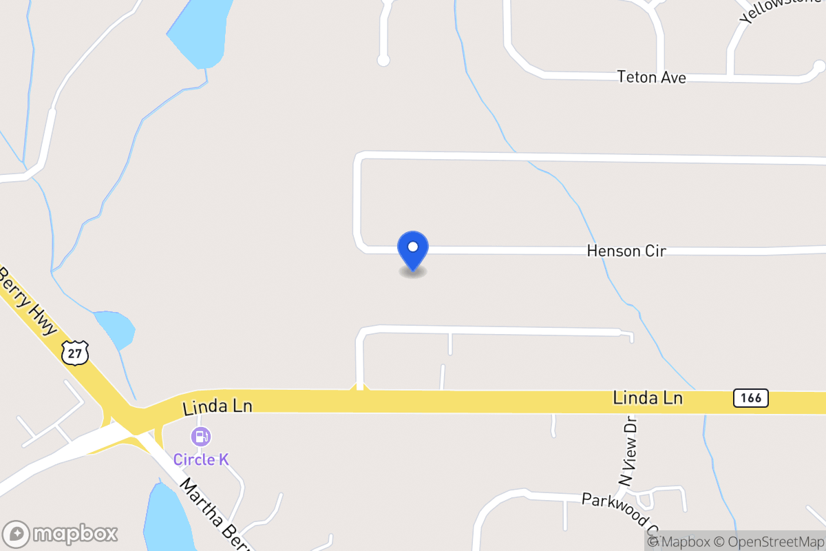 Map of 385 Henson Cir